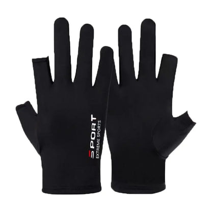 Sun Protection Gloves Half Finger Gloves Ice Silk Screen Gloves Men Fishing Gloves Women Gloves Summer Sunscreen Gloves