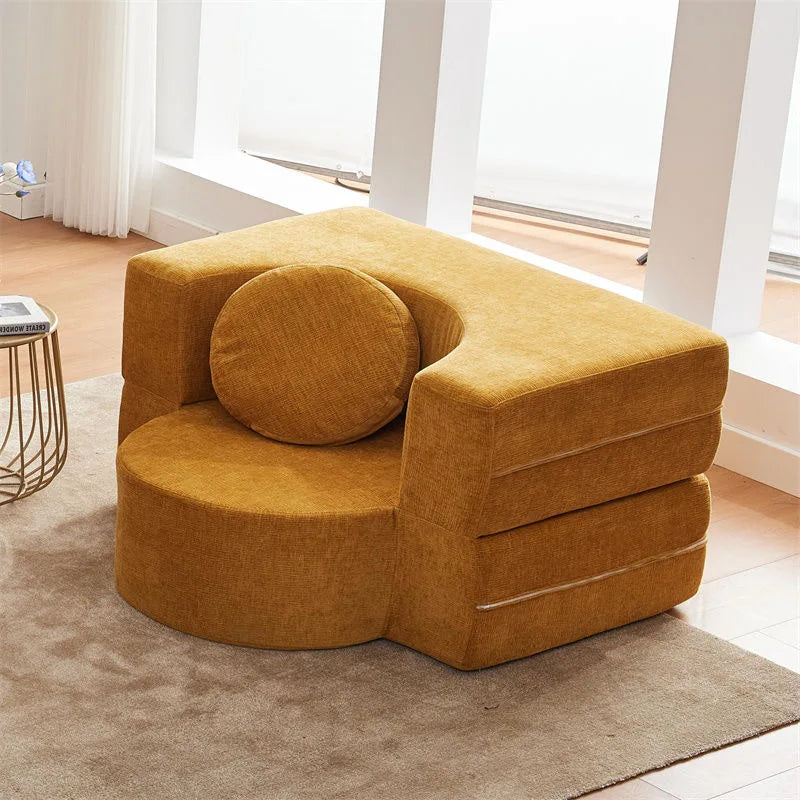 Living Room Sofas Vacuum Compression Sofa Pure Sponge Single Multifunctional Foldable Special Shaped Sofa Bed Furniture