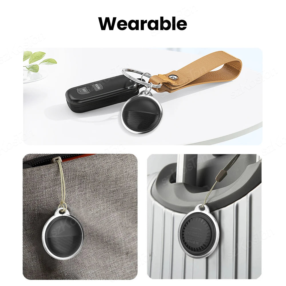 GPS-Tracker für iOS: Intelligenter, Bluetooth-kompatibler Mini-GPS-Locator für Brieftasche und Schlüssel – Anti-Verlust-Gerät, kompatibel mit der „Wo ist?“-App