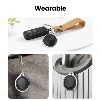 GPS-Tracker für iOS: Intelligenter, Bluetooth-kompatibler Mini-GPS-Locator für Brieftasche und Schlüssel – Anti-Verlust-Gerät, kompatibel mit der „Wo ist?“-App