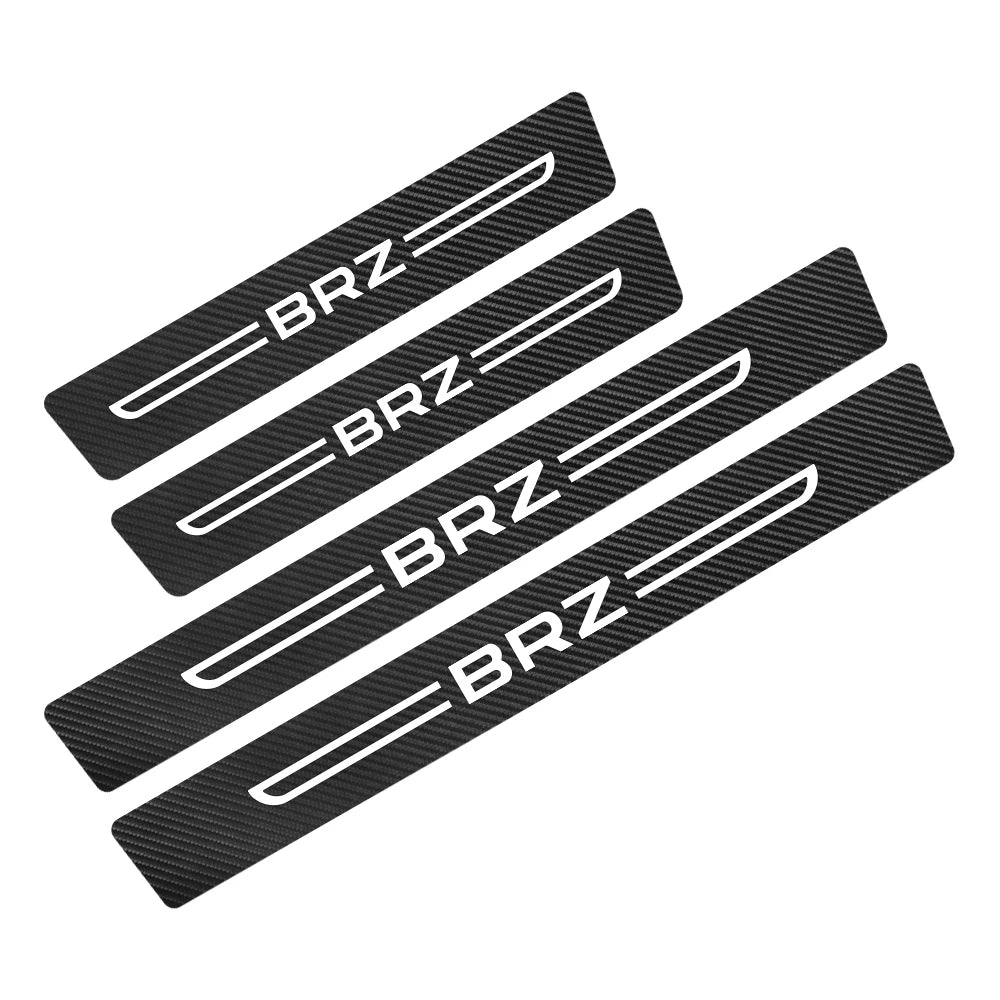 For Subaru Forester XV Outback WRX BRZ Ascent Tribeca Exiga Car Anti-scratch Accessories Auto Door Sill Protective Stickers