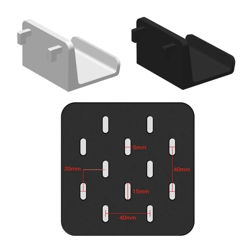 Gaming Accessories Mount Holder for Game Controller Hole Board Mounting Bracket 83CF
