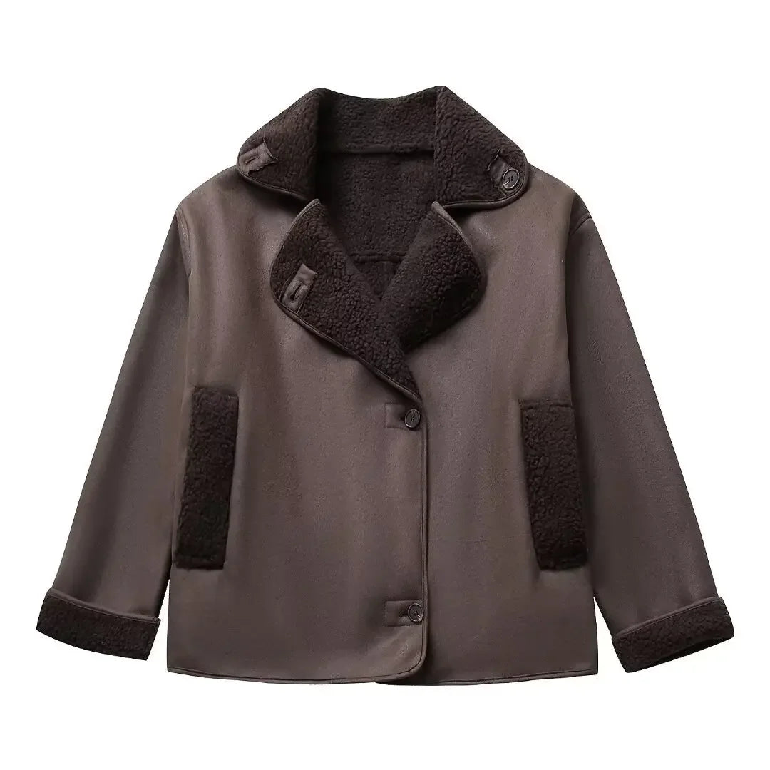 Jackets Women Coats Turn Down Collar Warm Thick Coat Maxi Casual Jacket Elegant Y2k Tops Parka Autumn Spring Streetwear