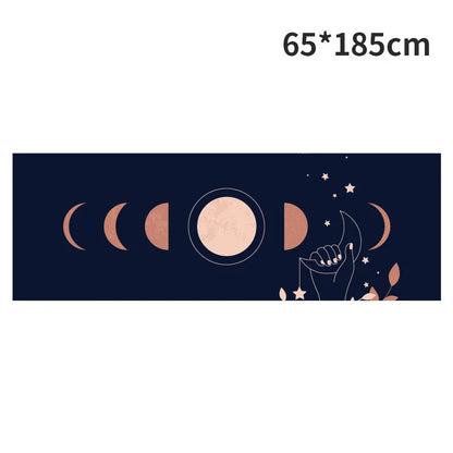 Hot Yoga Mat Towel 185*63cm Printed Yoga Towel Non Slip Fitness Workout Mat Cover for Pilates Gym Yoga Blankets