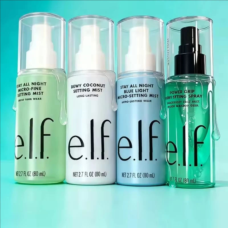 Fashion ELF Skincare Products Pre Makeup Gel Green Primer Exfoliate Clean Pores Makeup Setting Spray Liquid Foundation Makeup