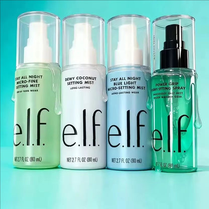 Fashion ELF Skincare Products Pre Makeup Gel Green Primer Exfoliate Clean Pores Makeup Setting Spray Liquid Foundation Makeup
