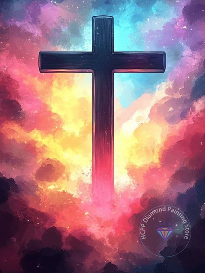 Jesus Christ Cross Diamond Painting Kit 5D DIY Diamond Embroidery Cross Stitch Handmade Art Gift Crafts Home Decor Gift