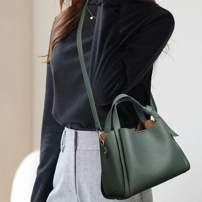 Women's Handbags Retro Fashion Simple New Texture Large Capacity Shoulder Bag Portable Messenger Bucket Bag