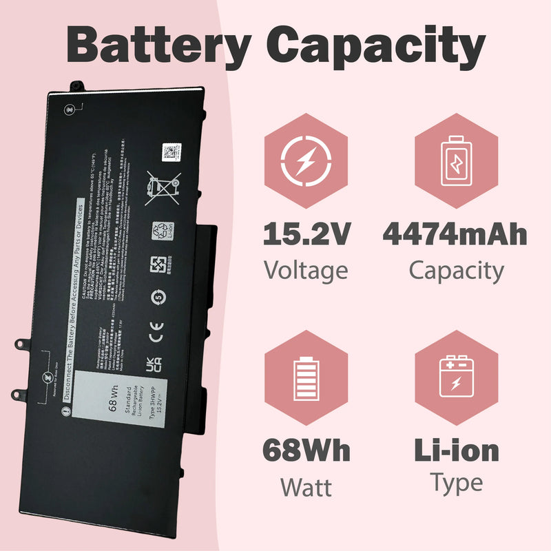 3HWPP 4474mAh Laptop Battery for Dell Latitude 5401 5410 5411 5501 5510 5511 Precision 3541 3551 INSPIRON 7706 2-in Repair