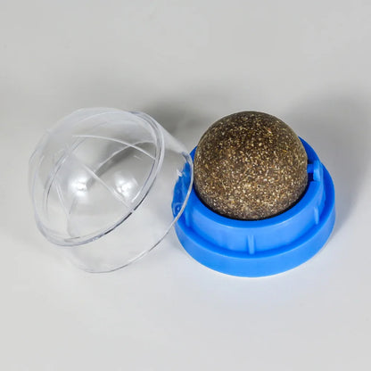 Natural Catnip Cat Wall Stick-on Ball Toy Scratchers Treats Healthy Natural Removes Balls to Promote Digestion Cat Pet Supplies