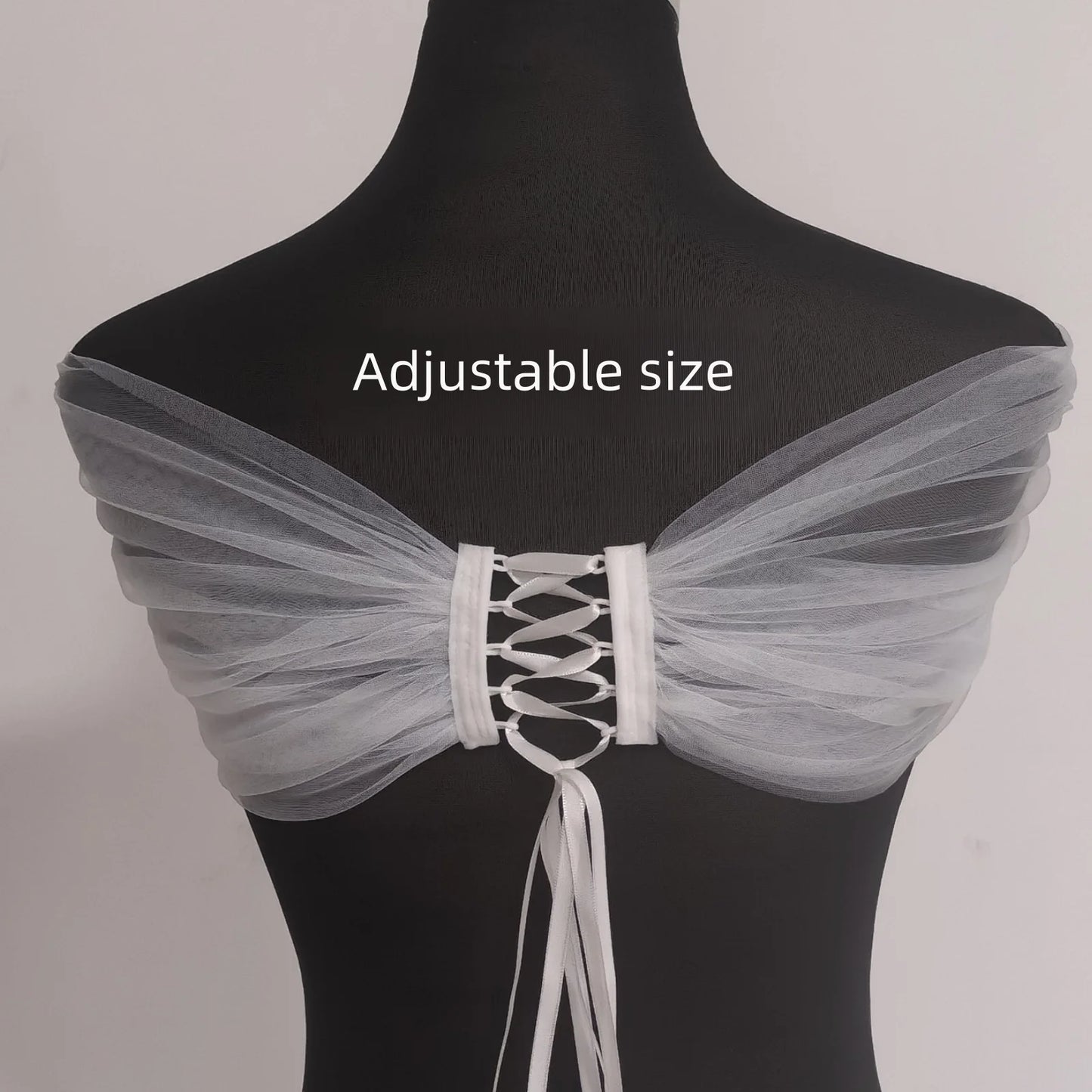 Wedding Wrap Pearls Beaded Top Wedding Dresses Accessories Removable Bolero Bridal Tulle Short Detachable Party Accessory  VPG15