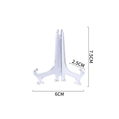 Dish Plate Racks Folding Bowl Plate Picture Stand Storage Holder Plastic Dish Plate Holder Bowl Dish Tray Rack Kitchen Accessory