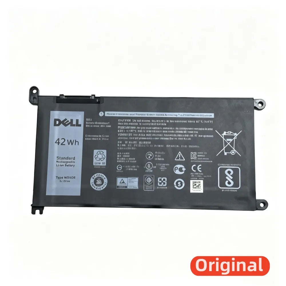 Original 42Wh 11.4V for DELL WDXOR Vostro 14-5468 15-5568 5471 5481 5581 3481 3583 Latitude 3189 3582 3180 3190 Laptop Battery