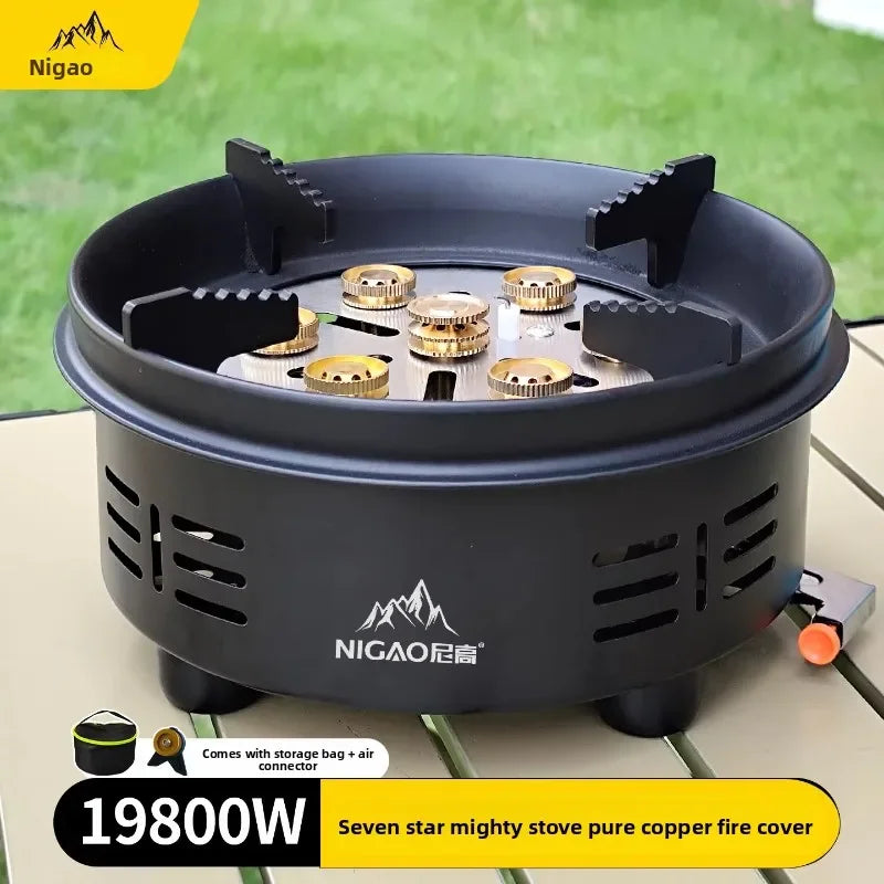Seven Star Outdoor High Mountain Portable Gas Stove Split Type Camping Cooking Burner QBA