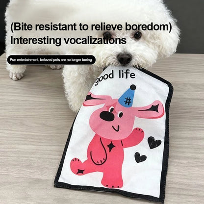 Pet Dog Chew Toys Crinkle Paper Squeaky Boredom Buster Dog Entertainment for Small Medium Breeds Like Teddy Corgi Fun Voice Toys
