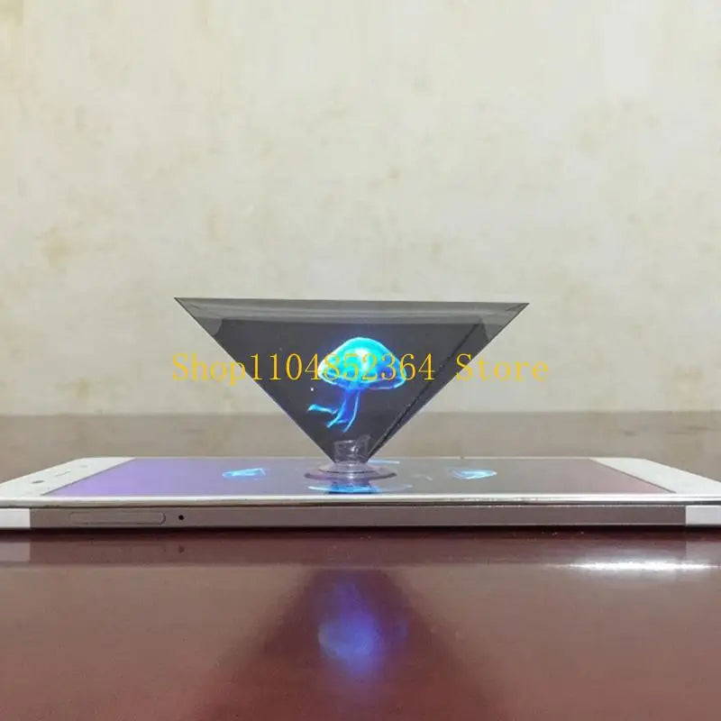 Smartphone 3D Hologram Projector 360-Degree Images 3D Projector Stands Projector Py-ramid Any Smartphones