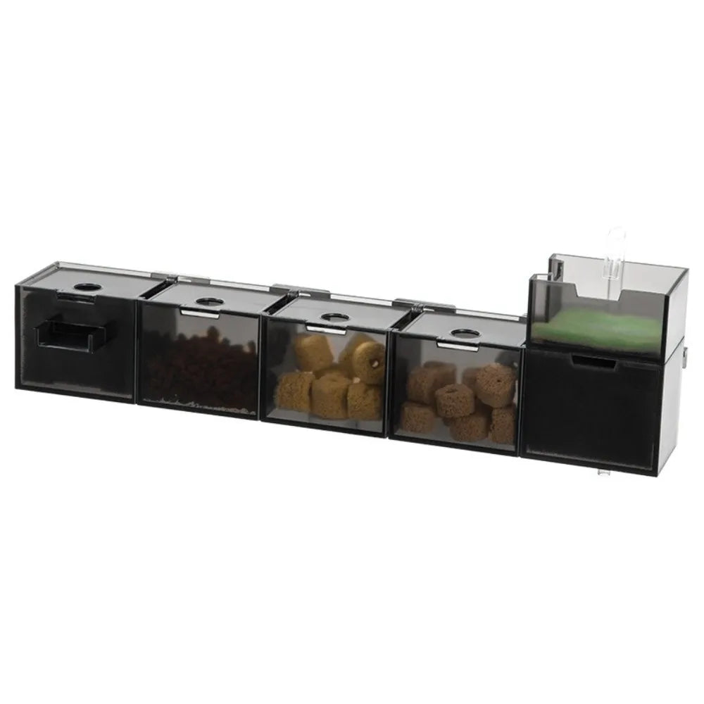Three-in-one External Aquarium Filter Plastic Silent Fish Tank Filter Box Built-in Oxygenated Water Purifier Aquarium