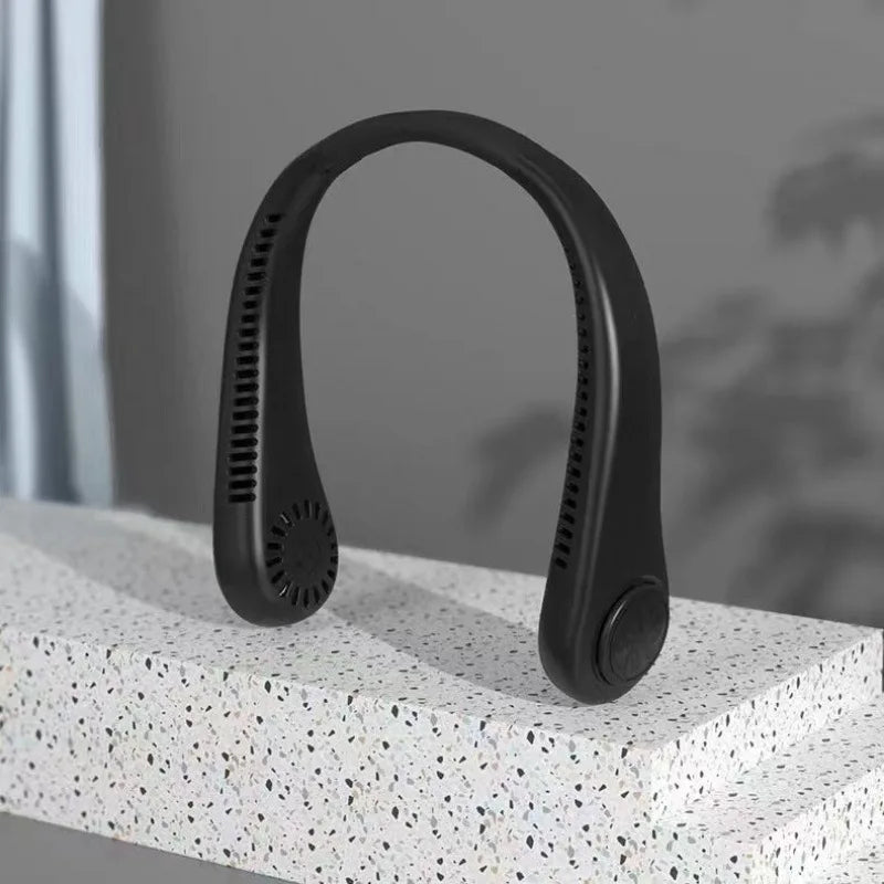 Hanging Neck Fan Digital Display Power Ventilador Bladeless Neckband Fan Portable Mini Air Cooler USB Rechargeable Electric Fans