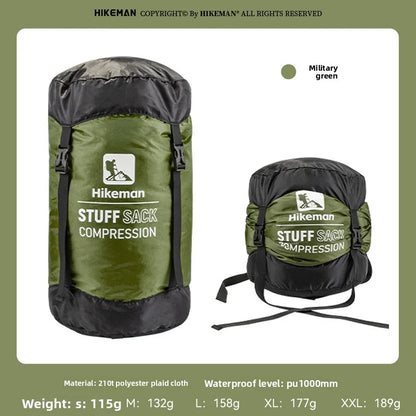 Outdoor Sleeping Bag Compression Bag - Camping Travel Storage Organizer for Clothes & Gear, Large Capacity Portable Packing Bag
