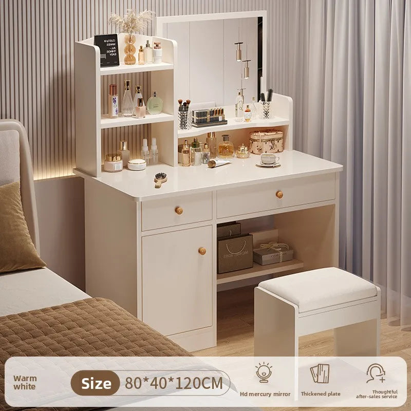 Firm Dresser, chest, integrated girls' bedroom, simple worktable with mirror, makeup table