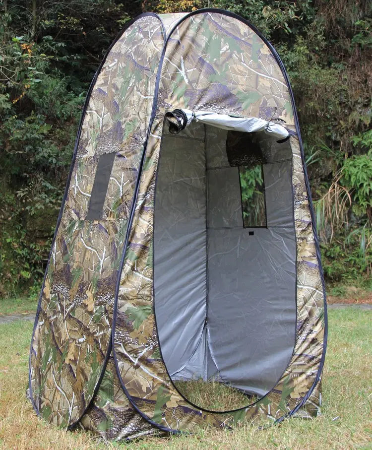 En vente : Toilettes escamotables automatiques, douche mobile, cabine d'essayage camouflage, tente de camping/photographie/observation des oiseaux/chasse en plein air.