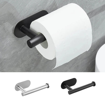 No Drilling Toilet Paper Holder SUS304 Stainless Steel Self Adhesive Wall Mount Tissue Towel Roll Dispenser for Bathroom Kitchen
