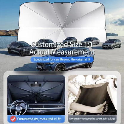 For Ford Focus 2 3 F150 Ecosport C-Max S-Max Ka Mondeo Kuga Galaxy Fiesta Eage Car Windshield Sunshades Front Shading Umbrella