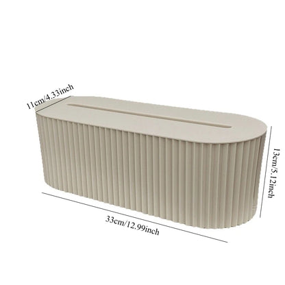 Large Capacity Wire Management Box Dustproof Desktop Organizer for Power Strips Chargers Cables Data Line Storage Case