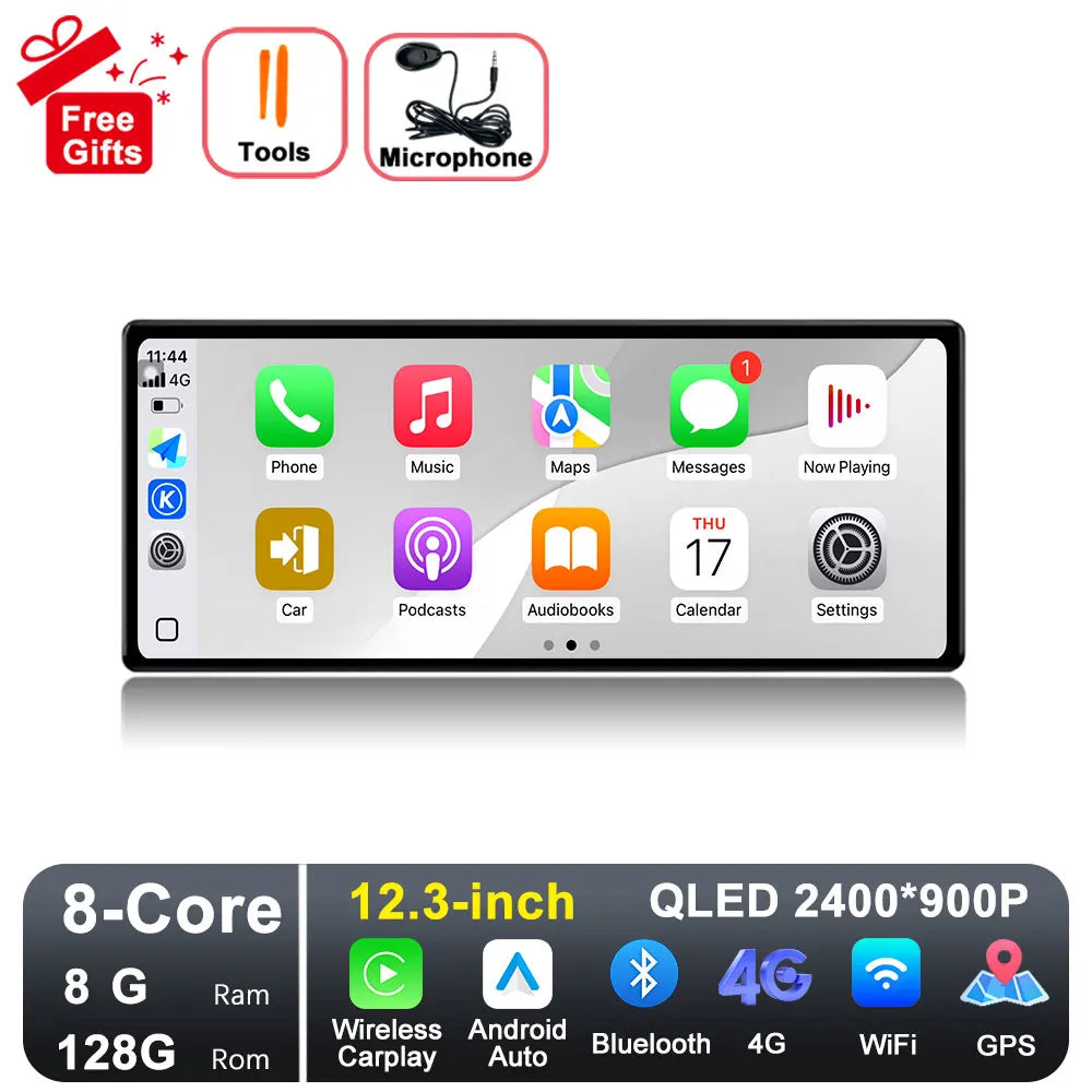 GPS Navigation Android 15 for Nissan Teana 2019-2021 DSP Stereo Bluetooth QLED Touch Screen WlFl 4G