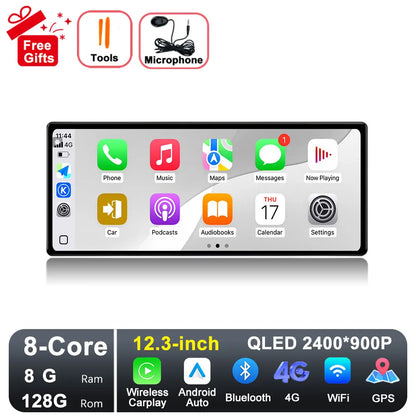 GPS Navigation Android 15 for Nissan Teana 2019-2021 DSP Stereo Bluetooth QLED Touch Screen WlFl 4G