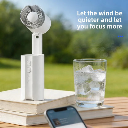 Portable small fan with foldable design, light and fashionable, suitable for outdoor camping and travel