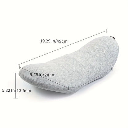 1pc Orthopedic Memory Foam Lumbar Pillow for Lower Back Relief and Support - Perfect for Side Sleepers