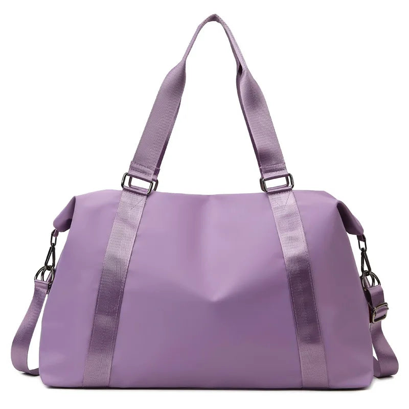 Women's Large Travel Bag Multi-Functional Duffle Tote Bag Handbags Nylon Waterproof Shoulder Bag Women Wet Dry Pockets Gym Bag