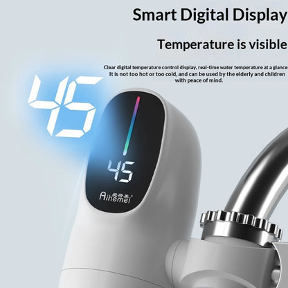 110V Instant Electric Hot Water Faucet Energy Saver Hot Cold Mixer Fast Heating Electric Heater Faucet for Kitchen Sink Bathroom
