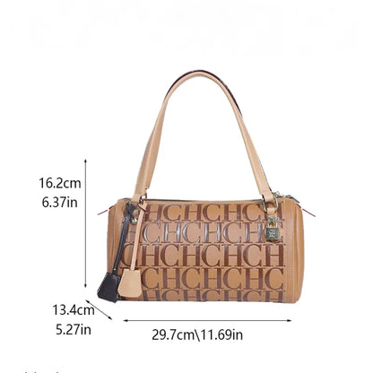 CH Niche Brand Women's Bucket Bag New Large Capacity Letter Print Design 2026 New Women's Classic Handbag