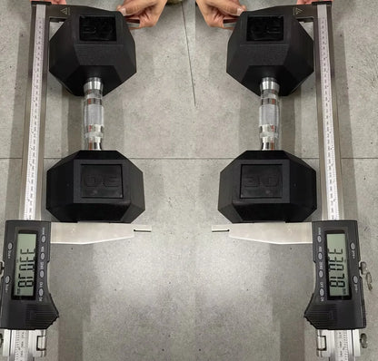 Rubber Hex Dumbbell Hand Weight, 30-75LB Dumbbells Rubber Coated Cast Iron Hex Black Dumbbells, Weights Dumbbells Set,1Pair/2Pcs