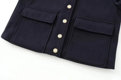 Autumn New Casual And Fashionable Women's Clothing European And American Style Simple And Versatile Shoulder Patch Top Jacket