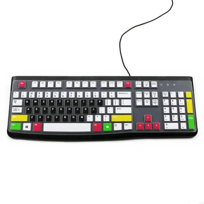 20CB Keyboard Cover for K120 MK120 Corded Keyboard Silicone Keyboard Protectors Skin Ergonomic Keyboard Protective