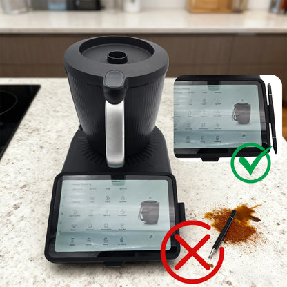 For Thermomix TM7 Screen Border Protection, HD Clear Tempered Glass Easy Installation Kitchen Accessories
