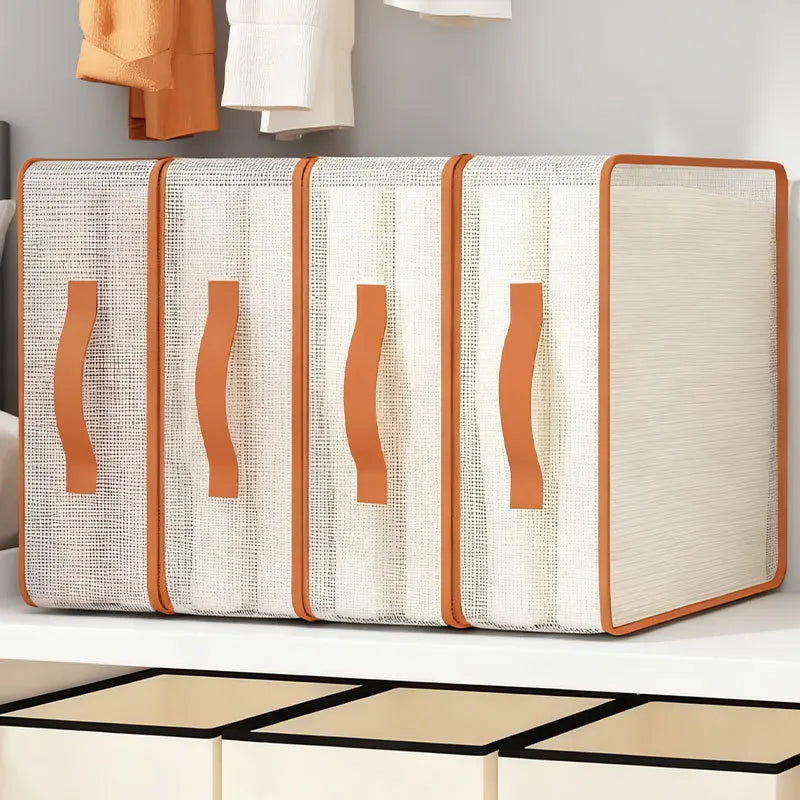 4 Pcs Bed Sheet Storage Bags Transparent Clothes Blankets Packing Box Waterproof Clear Bedding Underbed Drawer Storage Bag
