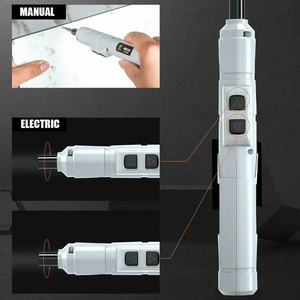 Cordless Mini Electric Screwdriver USB Rechargeable Drill Flexible Shaft Set Lightweight Durable Tool Kit Power Tools