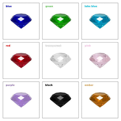 30mm Colorful Crystal Diamond Happy Birthday Wedding Decoration Event Party Supplies