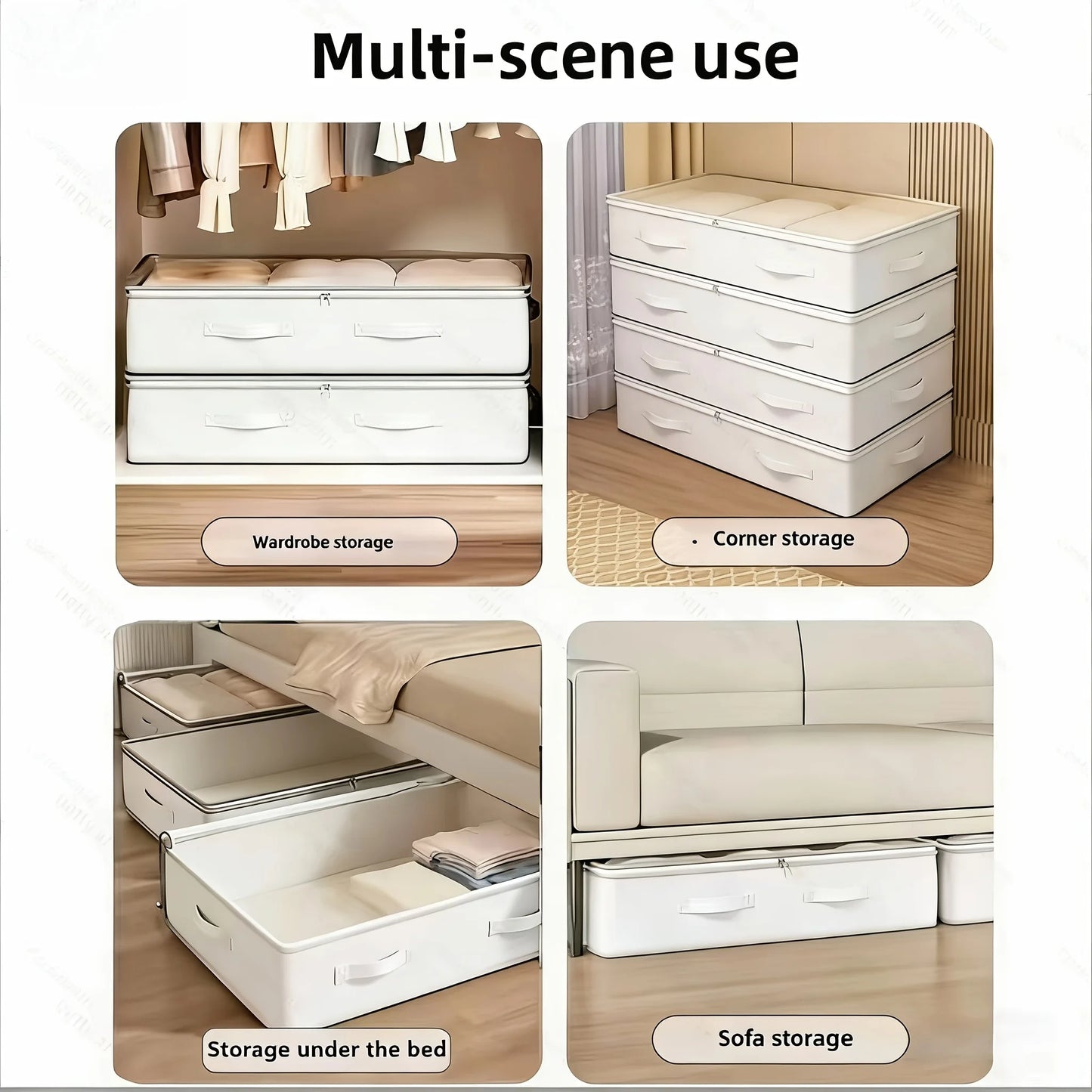 1 Large Storage Organizer Bag| Upgraded and Thickened for More Durable Nylon Multi-Layer Clothing Storage Bag