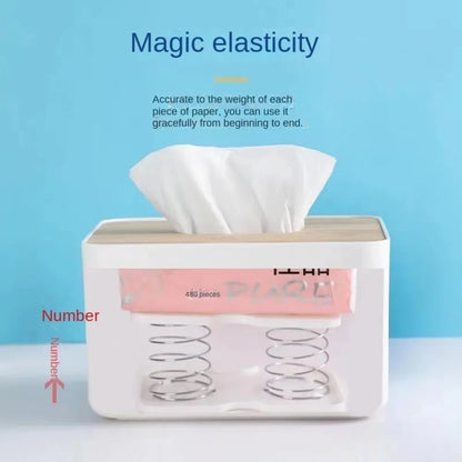Creative Plastic Paper Towel Spring Pallet Practical High Elasticity Spring Tissue Box Bottom Paper White Double Springs