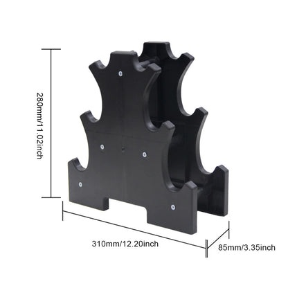 6 Slots Dumbbell Bracket Home Gym Dumbbell Display Rack Weight Storage Organizer 3 Tiers Dumbbell Holder Stand Fitness Equipment