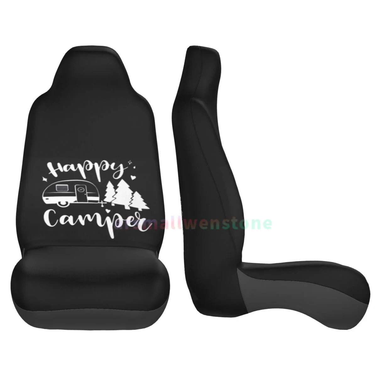 Camper Car Seat Cover 2PCS Front Car Seat Cover Seat Anti Fouling Protective Cover Cute Car Accessories