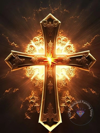 Jesus Christ Cross Diamond Painting Kit 5D DIY Diamond Embroidery Cross Stitch Handmade Art Gift Crafts Home Decor Gift