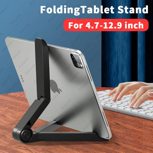 Portable Monitor Stand & Tablet Stand Holder Adjustable, Foldable, For 7 to 12 Inches Most Tablets, Kindle Fire and Smart Phones