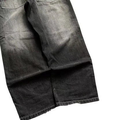 American Fashion Trend Joker Best Sell Special Spot Jeans Women Street Y2K New Punk Oversized Wide-leg Pants Unisex Casual Jeans