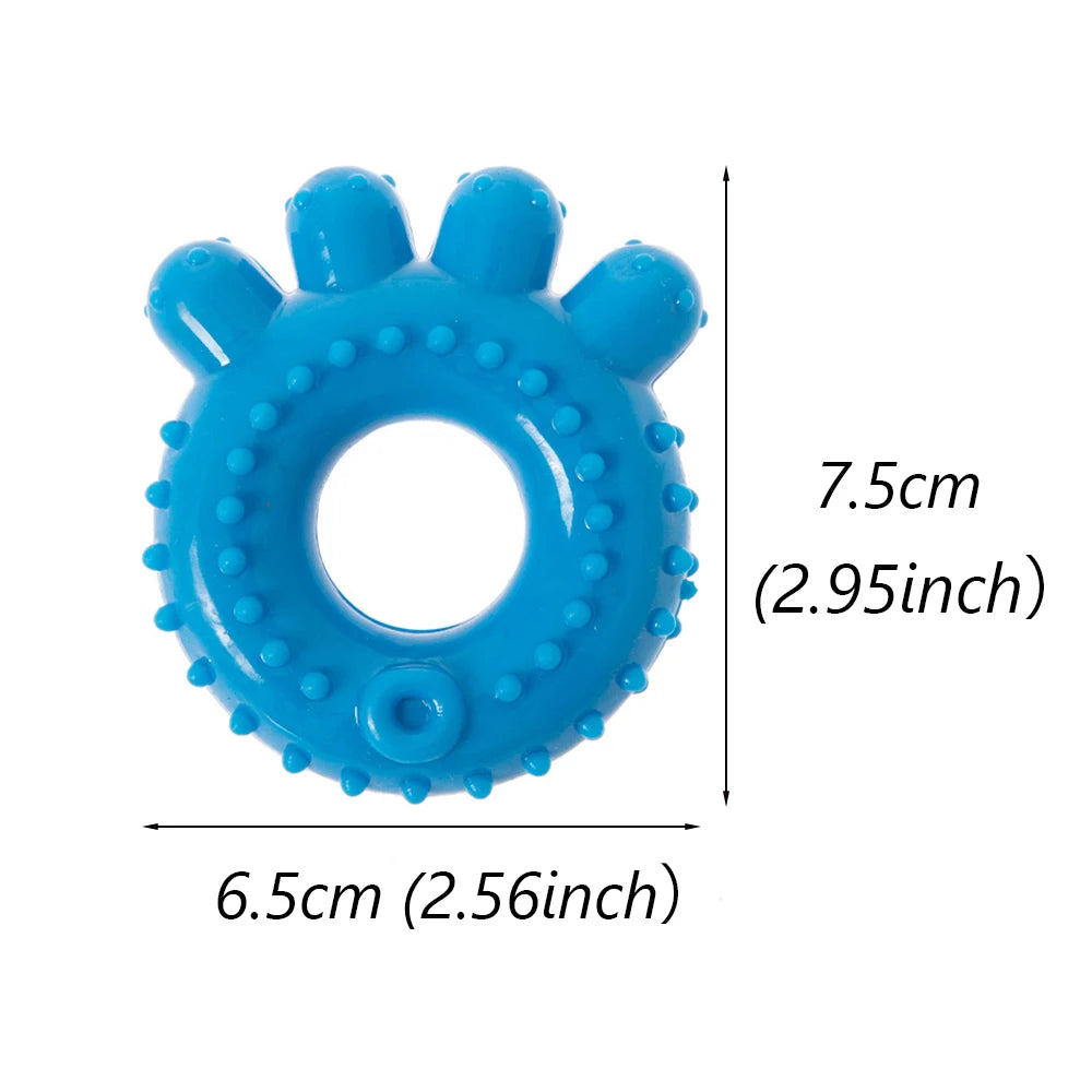 Teething Puppy Dog Chew Toy for Small Dogs Safety Rubber Pet Toys Chihuahua Cat Playing Ball Accessories Suministros Para Perros